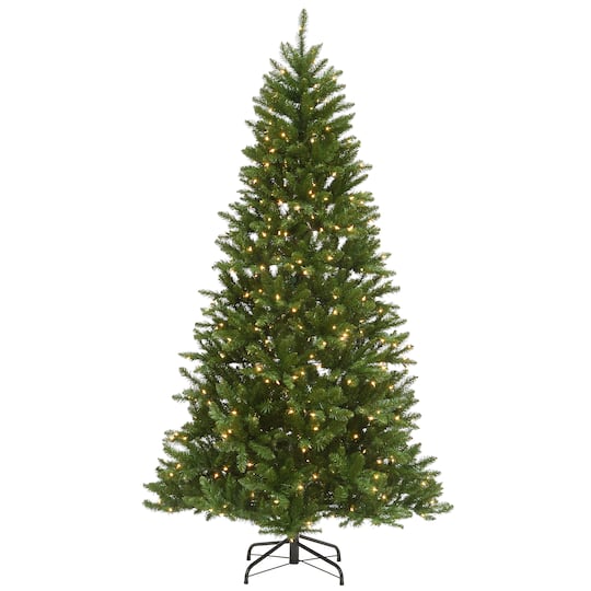 6.5ft. Pre-Lit Peyton Spruce Artificial Christmas Tree, Clear Lights